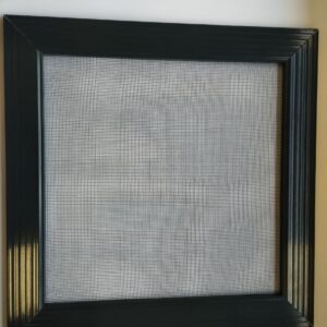 Szúnyogháló 9 x 33 mm-es peremes kerettel (Antracit)