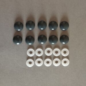 Dizájn gomb antracit