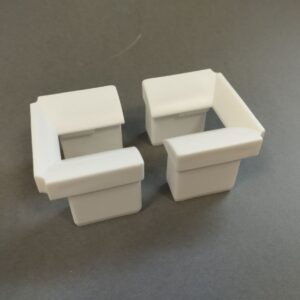 Műanyag redőnyhöz lábbevezető fehér